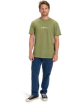 The Quiksilver Mens Fineline T-Shirt in Loden Green