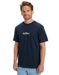 The Quiksilver Mens Fineline T-Shirt in Dark Navy