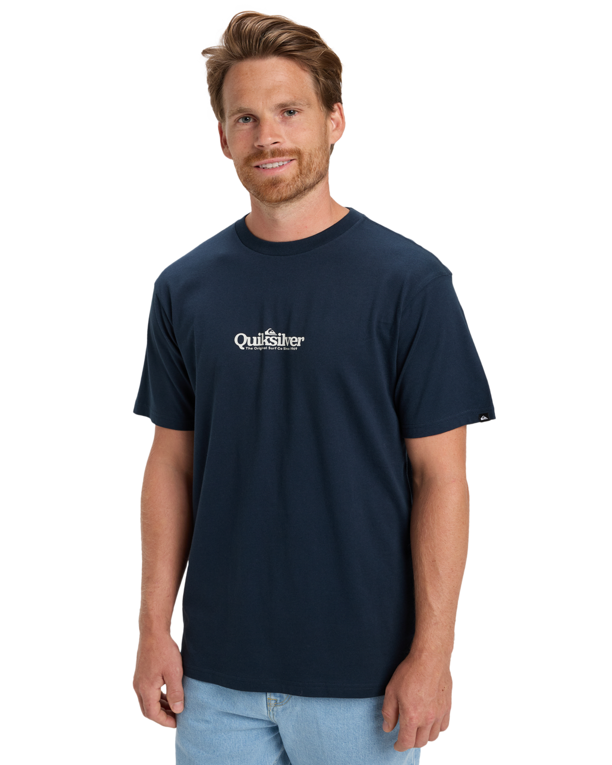 The Quiksilver Mens Fineline T-Shirt in Dark Navy