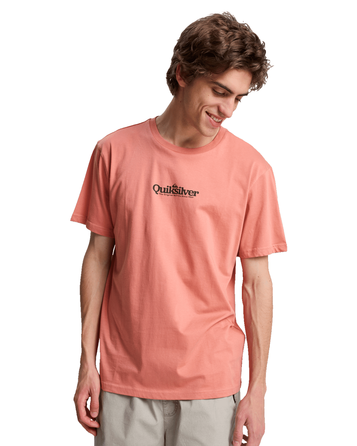 The Quiksilver Mens Fineline T-Shirt in Desert Sand