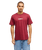 The Quiksilver Mens Fineline T-Shirt in Oxblood Red