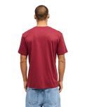 The Quiksilver Mens Fineline T-Shirt in Oxblood Red