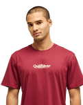 The Quiksilver Mens Fineline T-Shirt in Oxblood Red