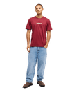 The Quiksilver Mens Fineline T-Shirt in Oxblood Red