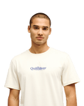 The Quiksilver Mens Fineline T-Shirt in Bone White
