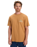 The Quiksilver Mens Light Waves T-Shirt in Almond