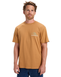 The Quiksilver Mens Light Waves T-Shirt in Almond