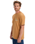The Quiksilver Mens Light Waves T-Shirt in Almond