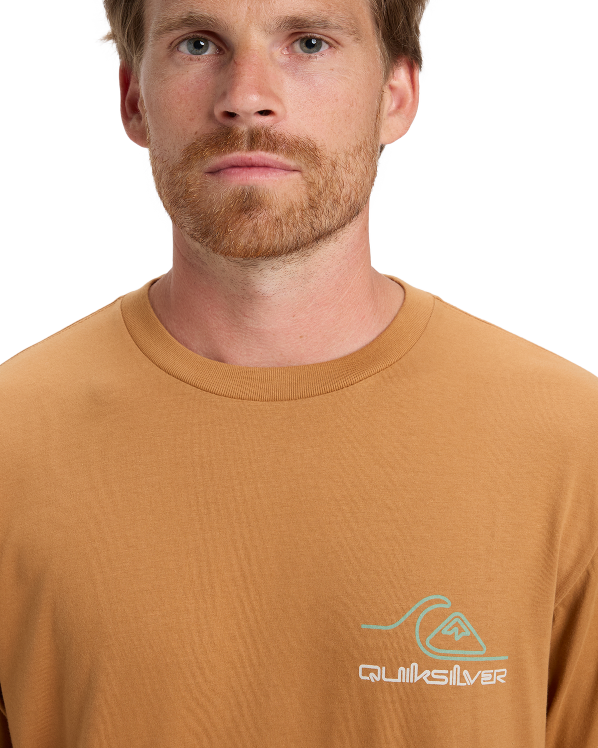 The Quiksilver Mens Light Waves T-Shirt in Almond