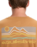 The Quiksilver Mens Light Waves T-Shirt in Almond