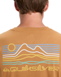 The Quiksilver Mens Light Waves T-Shirt in Almond