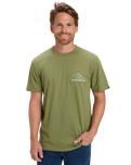 The Quiksilver Mens Light Waves T-Shirt in Loden Green