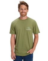 The Quiksilver Mens Light Waves T-Shirt in Loden Green