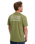 The Quiksilver Mens Light Waves T-Shirt in Loden Green