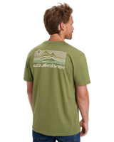 The Quiksilver Mens Light Waves T-Shirt in Loden Green