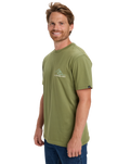 The Quiksilver Mens Light Waves T-Shirt in Loden Green
