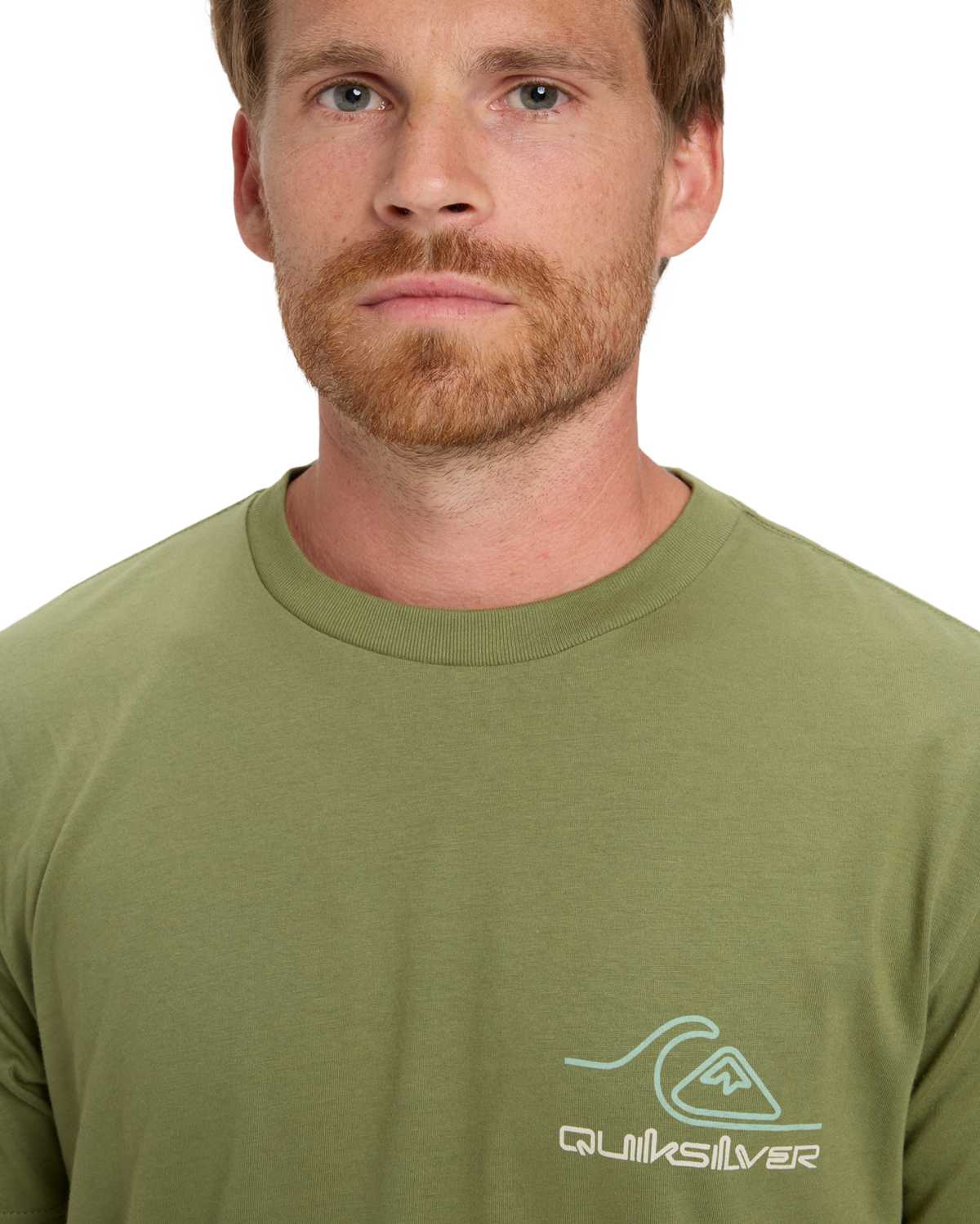 The Quiksilver Mens Light Waves T-Shirt in Loden Green