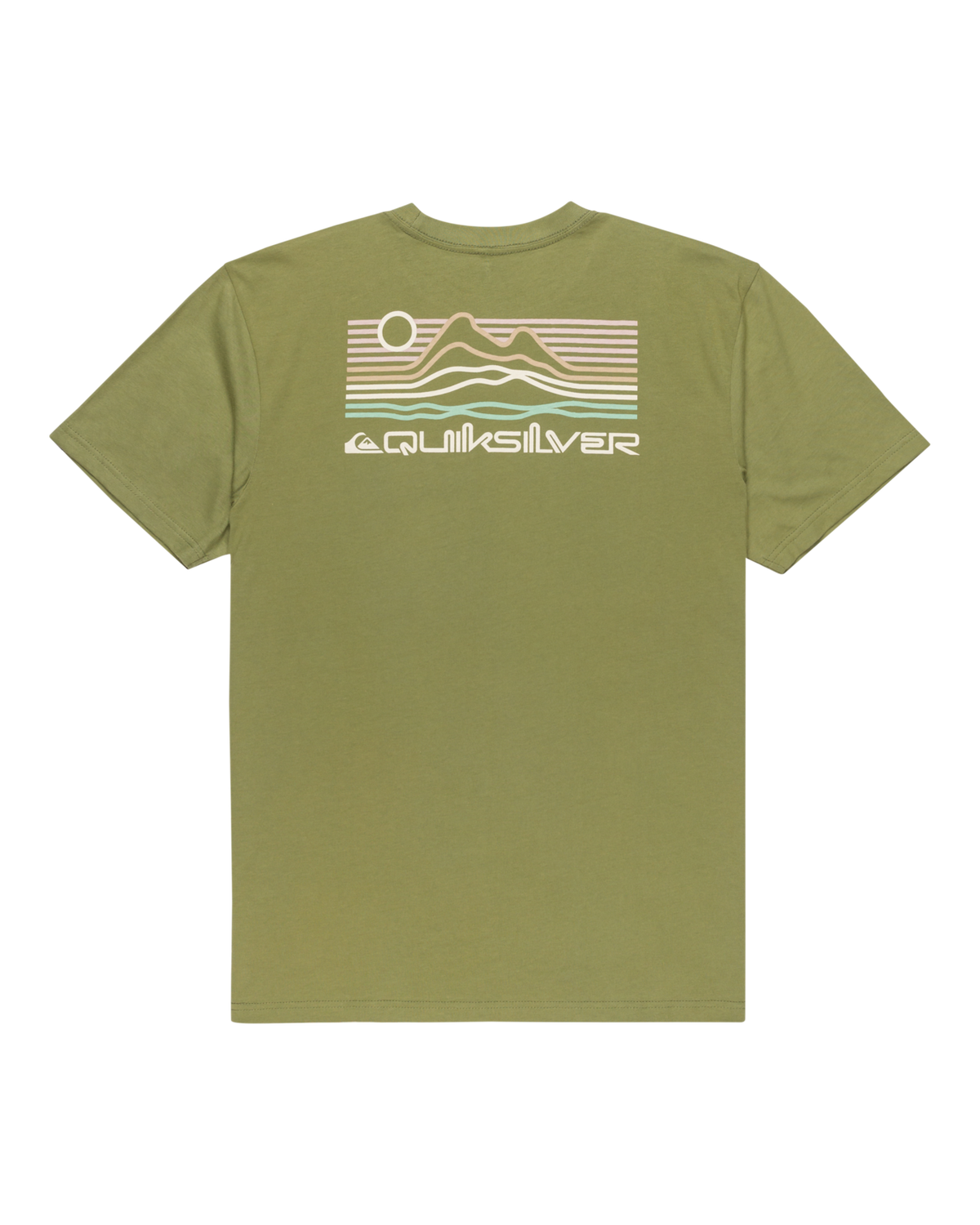 The Quiksilver Mens Light Waves T-Shirt in Loden Green