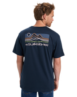 The Quiksilver Mens Light Waves T-Shirt in Dark Navy