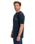 The Quiksilver Mens Light Waves T-Shirt in Dark Navy