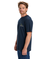 The Quiksilver Mens Light Waves T-Shirt in Dark Navy