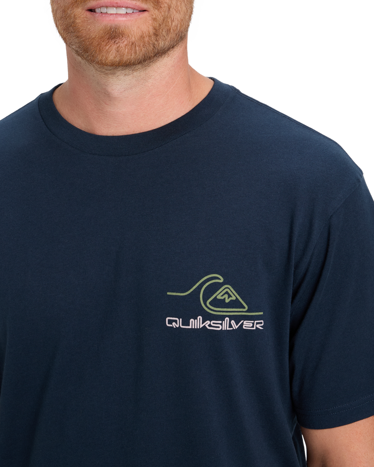 The Quiksilver Mens Light Waves T-Shirt in Dark Navy