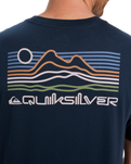 The Quiksilver Mens Light Waves T-Shirt in Dark Navy