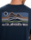 The Quiksilver Mens Light Waves T-Shirt in Dark Navy