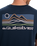 The Quiksilver Mens Light Waves T-Shirt in Dark Navy