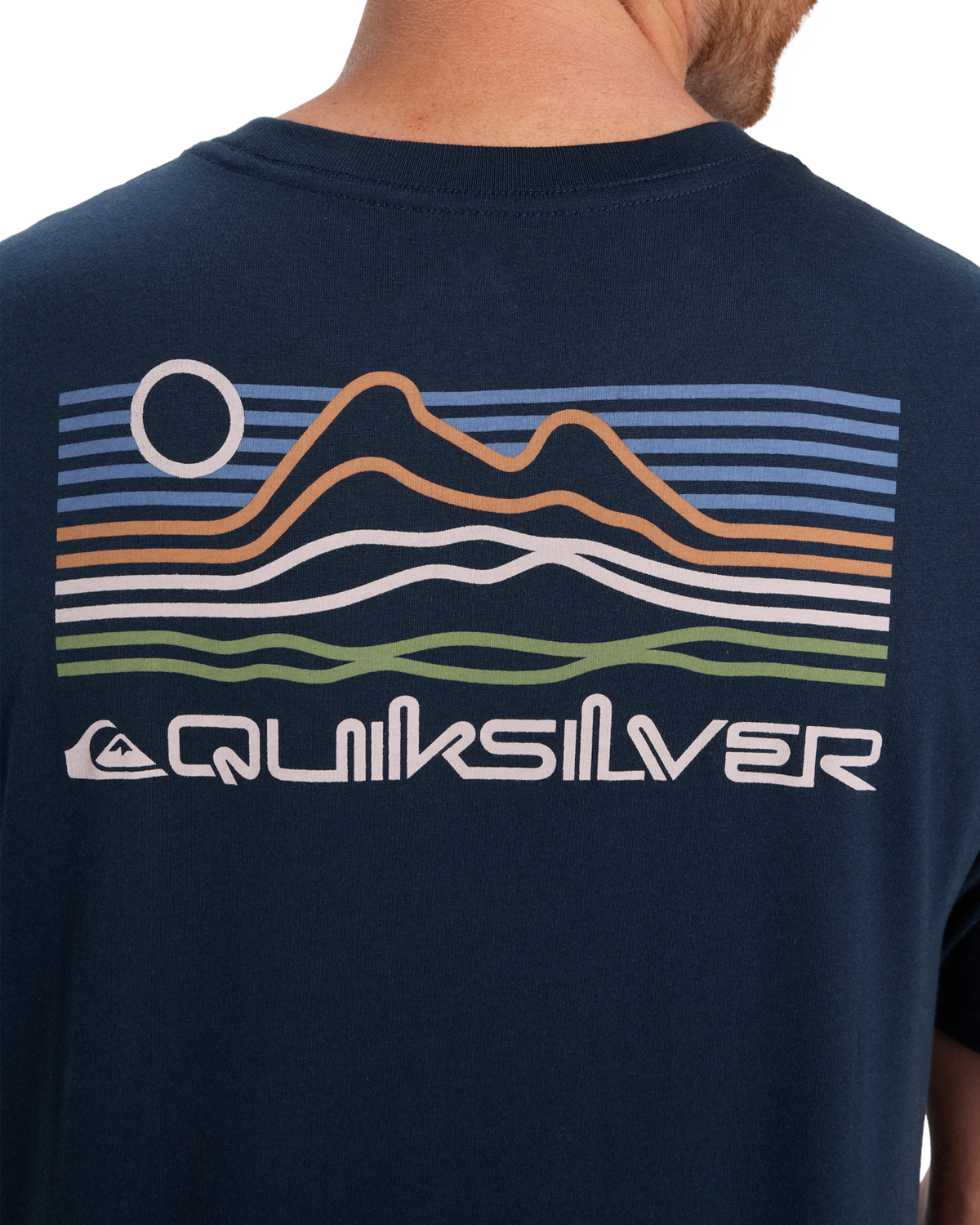 The Quiksilver Mens Light Waves T-Shirt in Dark Navy
