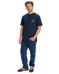 The Quiksilver Mens Light Waves T-Shirt in Dark Navy