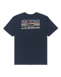 The Quiksilver Mens Light Waves T-Shirt in Dark Navy