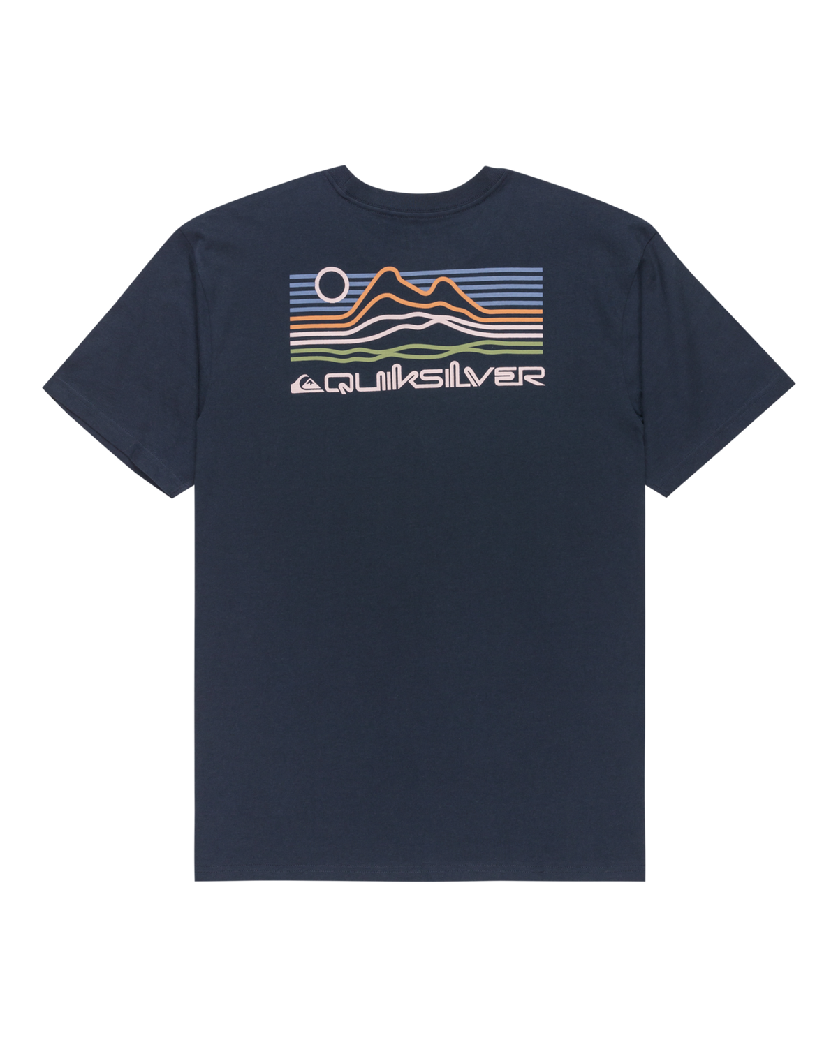 The Quiksilver Mens Light Waves T-Shirt in Dark Navy