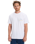 The Quiksilver Mens Light Waves T-Shirt in White