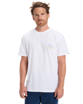 The Quiksilver Mens Light Waves T-Shirt in White