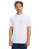 The Quiksilver Mens Light Waves T-Shirt in White