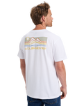 The Quiksilver Mens Light Waves T-Shirt in White