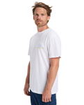 The Quiksilver Mens Light Waves T-Shirt in White