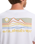 The Quiksilver Mens Light Waves T-Shirt in White
