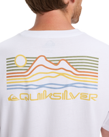 The Quiksilver Mens Light Waves T-Shirt in White