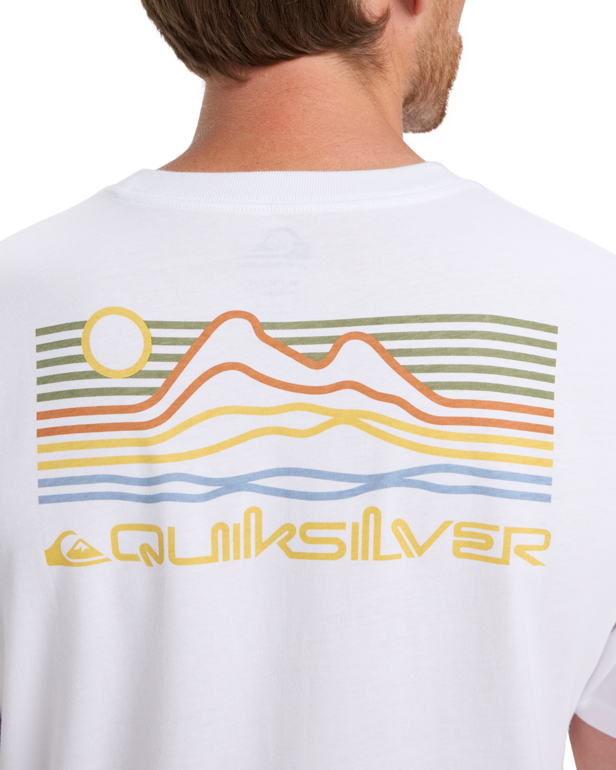 The Quiksilver Mens Light Waves T-Shirt in White