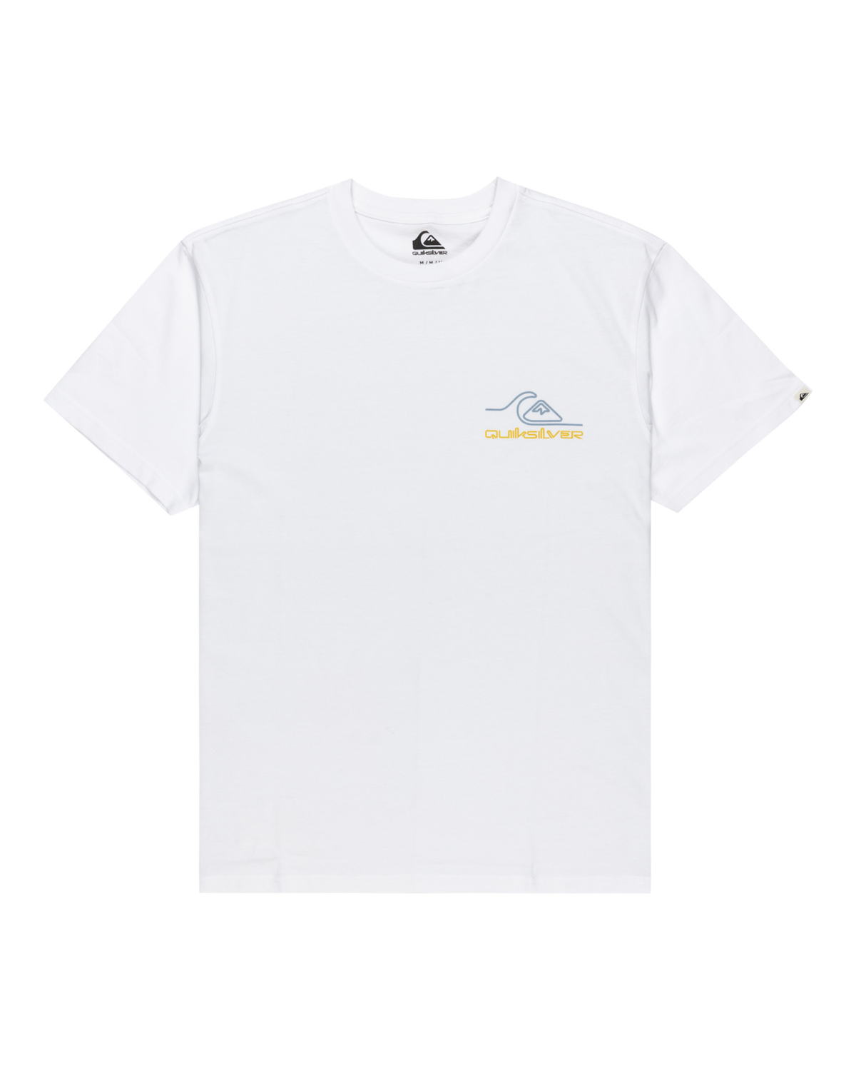 The Quiksilver Mens Light Waves T-Shirt in White