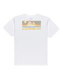 The Quiksilver Mens Light Waves T-Shirt in White