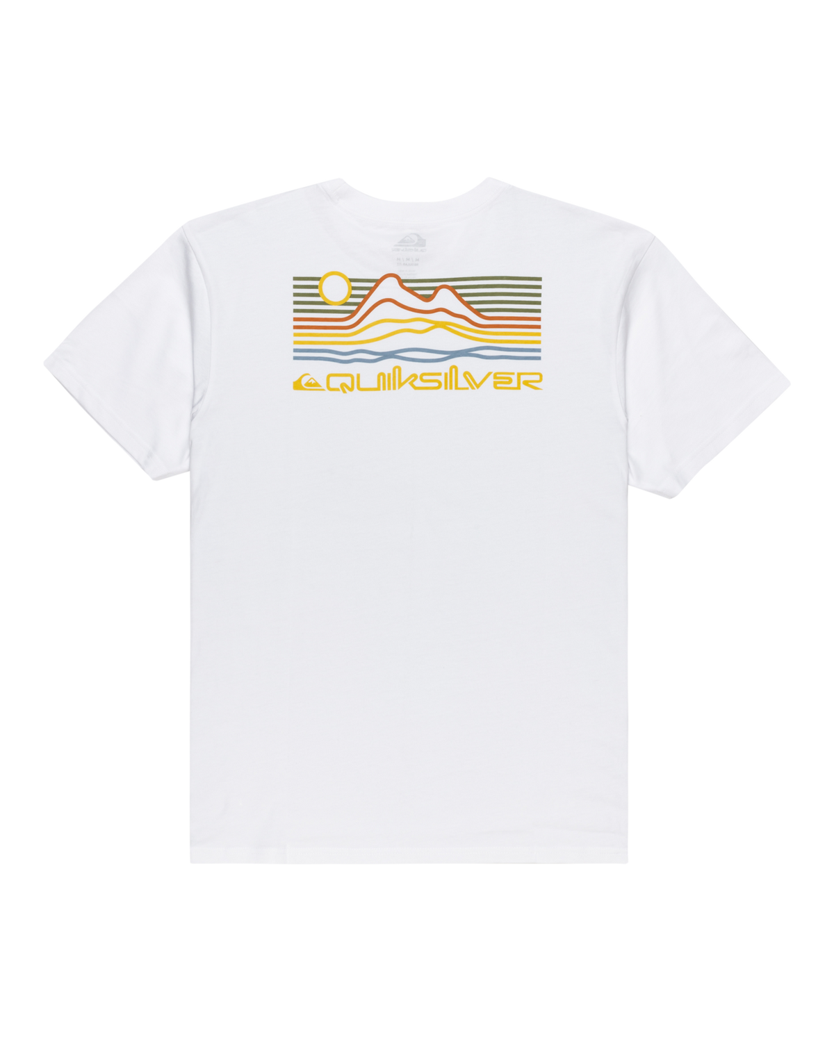 The Quiksilver Mens Light Waves T-Shirt in White