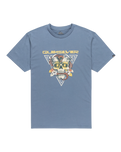 The Quiksilver Mens Core Skull T-Shirt in China Blue