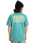 The Quiksilver Mens Gotam Foam T-Shirt in Deep Sea