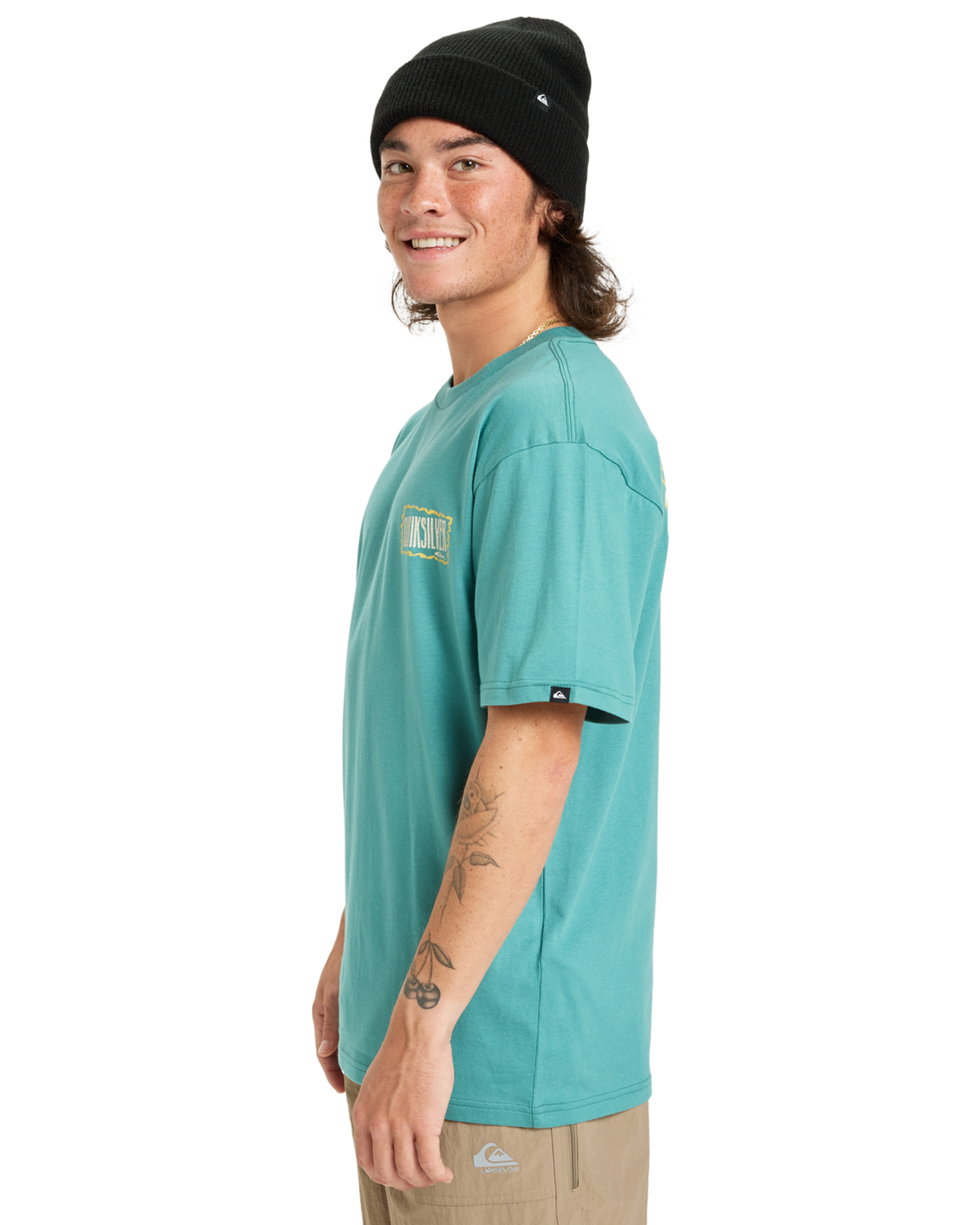 The Quiksilver Mens Gotam Foam T-Shirt in Deep Sea