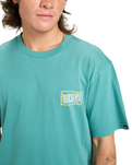 The Quiksilver Mens Gotam Foam T-Shirt in Deep Sea