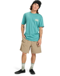 The Quiksilver Mens Gotam Foam T-Shirt in Deep Sea