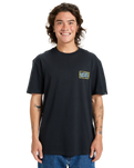 The Quiksilver Mens Gotam Foam T-Shirt in Black